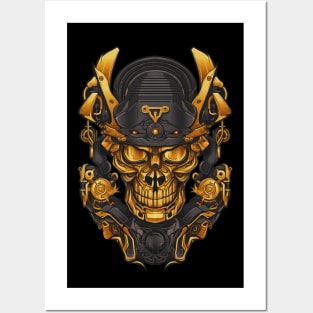 ETHEREAL GOLD SKULL Posters and Art